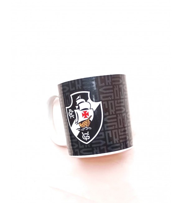 Caneca De Porcelana 320ml Do Vasco Oficial Licenciado